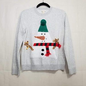 Forever 21 Xmas snowman embellished sweatshirt